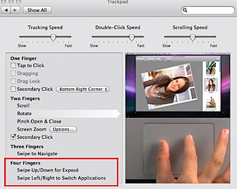 4 Finger Gesten Hack für alte MBP, MacBook Air